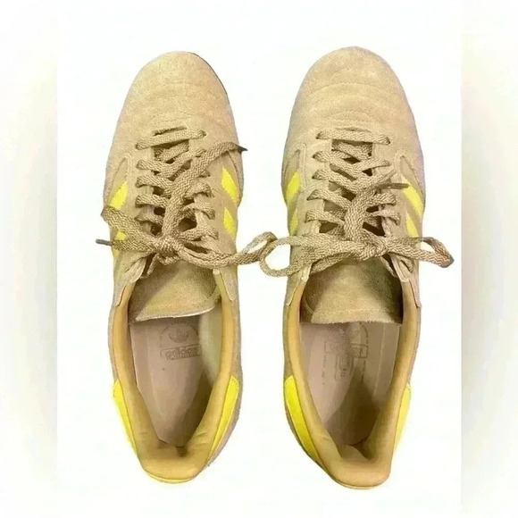 Adidas Originals Busenitz Vintage Skateboarding Shoes in Beige Yellow Size 8 main image 6